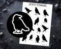 Crow Sticker Sheet – Witchy Planner Stickers for Bullet Journals & Grimoire