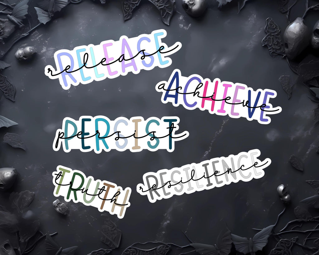 2026 Planner Stickers - New Year Positivity Vinyl Decals for Journals & Planners