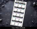 Planner Stickers Full Page - 2026 Goal Setting & Resolution Tracker Sheets