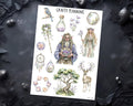Elven Stickers - Fantasy Planner Decoration with Fairytale & Mythical Deco Sheet