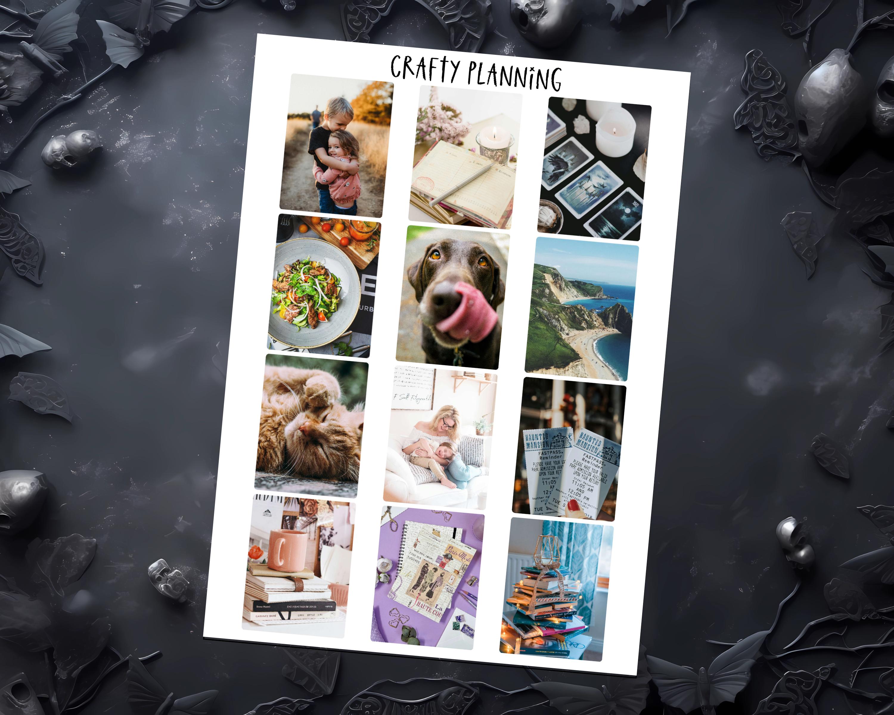 Custom Photo Stickers - Planner & Journal Stickers | Memory Keeping, Visionboard, Monthly