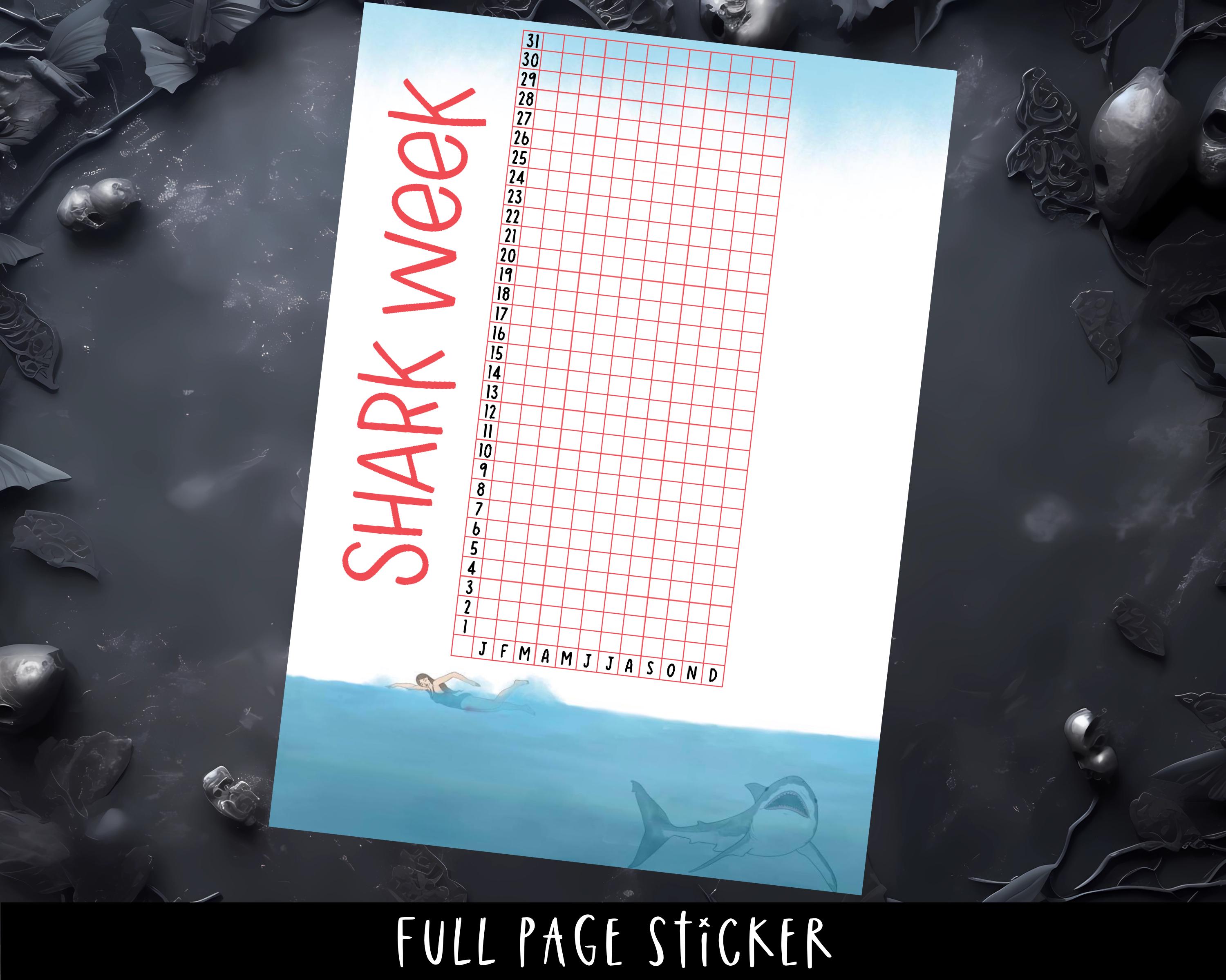 Period Tracker Stickers – Full Page A5 Planner Stickers for Monthly Cycle