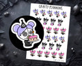 Goth Stickers - Witchy Planner Stickers | Birthday Cake & Character Decals