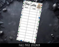 Hobonichi Weeks Stickers – Full Page Planner Sticker Sheets with Shop Code Tracker