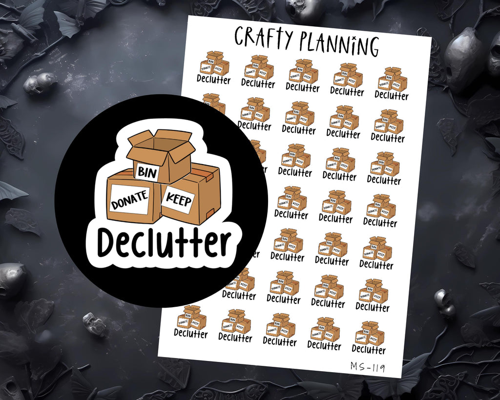 Organise Stickers – Functional Planner Stickers | Matte Finish Vinyl Decals