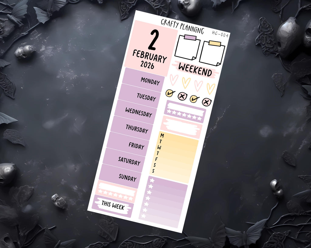 Planner Sticker Kit – Monthly & Weekly Hobonichi Cousin Stickers | Fantasy Dragon Decals