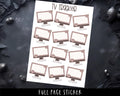 TV Tracker Stickers – Full Page Planner Stickers for Episode Tracking