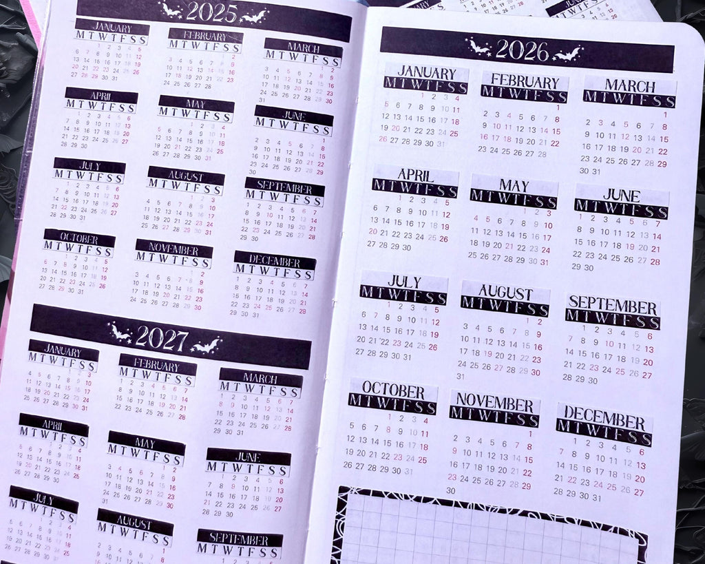 Hobonichi Weeks Stickers – 2026 Planner Setup With Year At A Glance & Functional Stickers