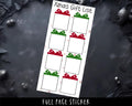 Full Page Sticker - Weeks Planner Stickers | Xmas Gift List & Holiday Tracker