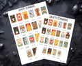 Tarot Card Stickers – Witch Planner Stickers | Occult Gothic Esoteric Decals