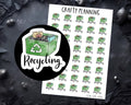Recycling Stickers – Hand Drawn Planner Icon Stickers | Eco Friendly Labels & Bin Day Reminders