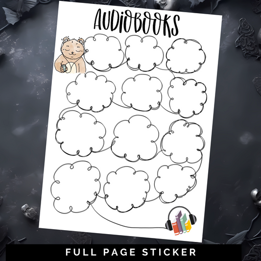 Audiobooks - Full Page Sticker