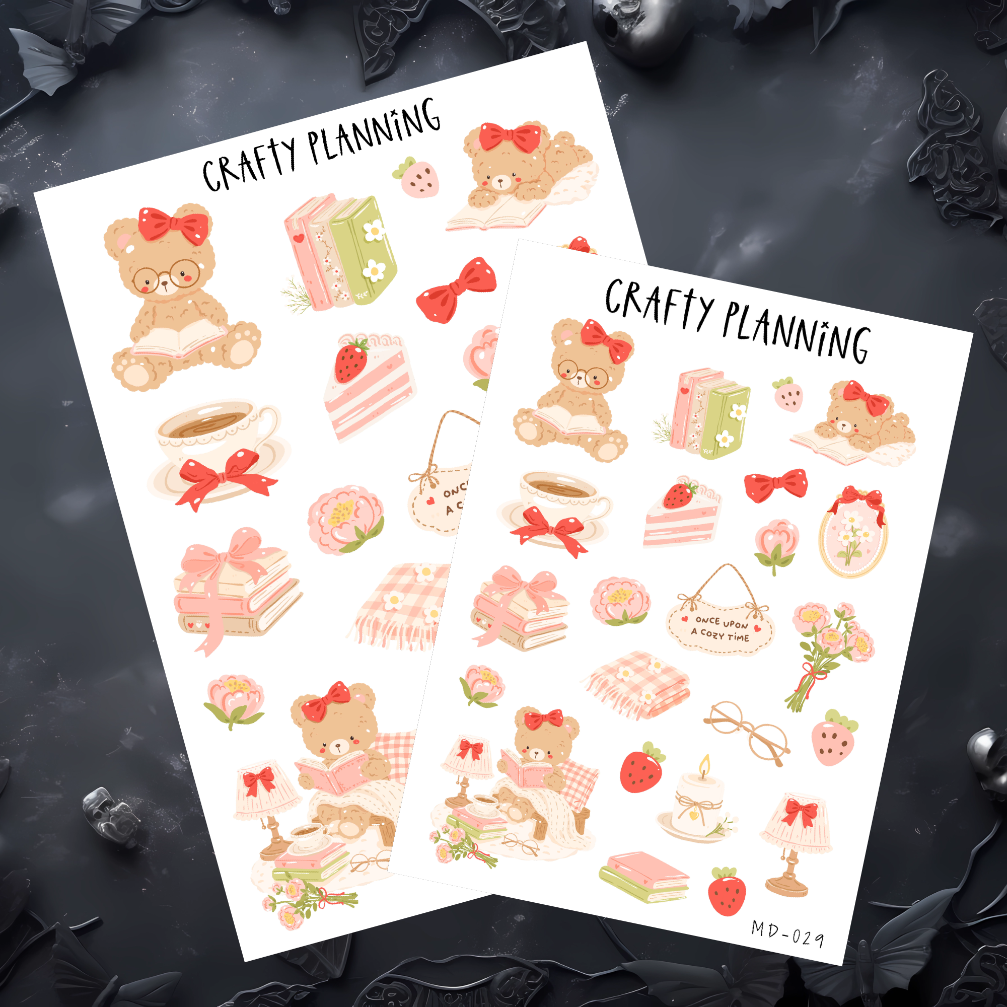 BOOKISH STRAWBERRY BEAR - STERLING INK WEEKS N2