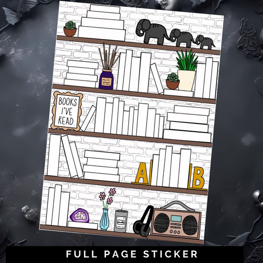 Book Tracker - Full Page Sticker