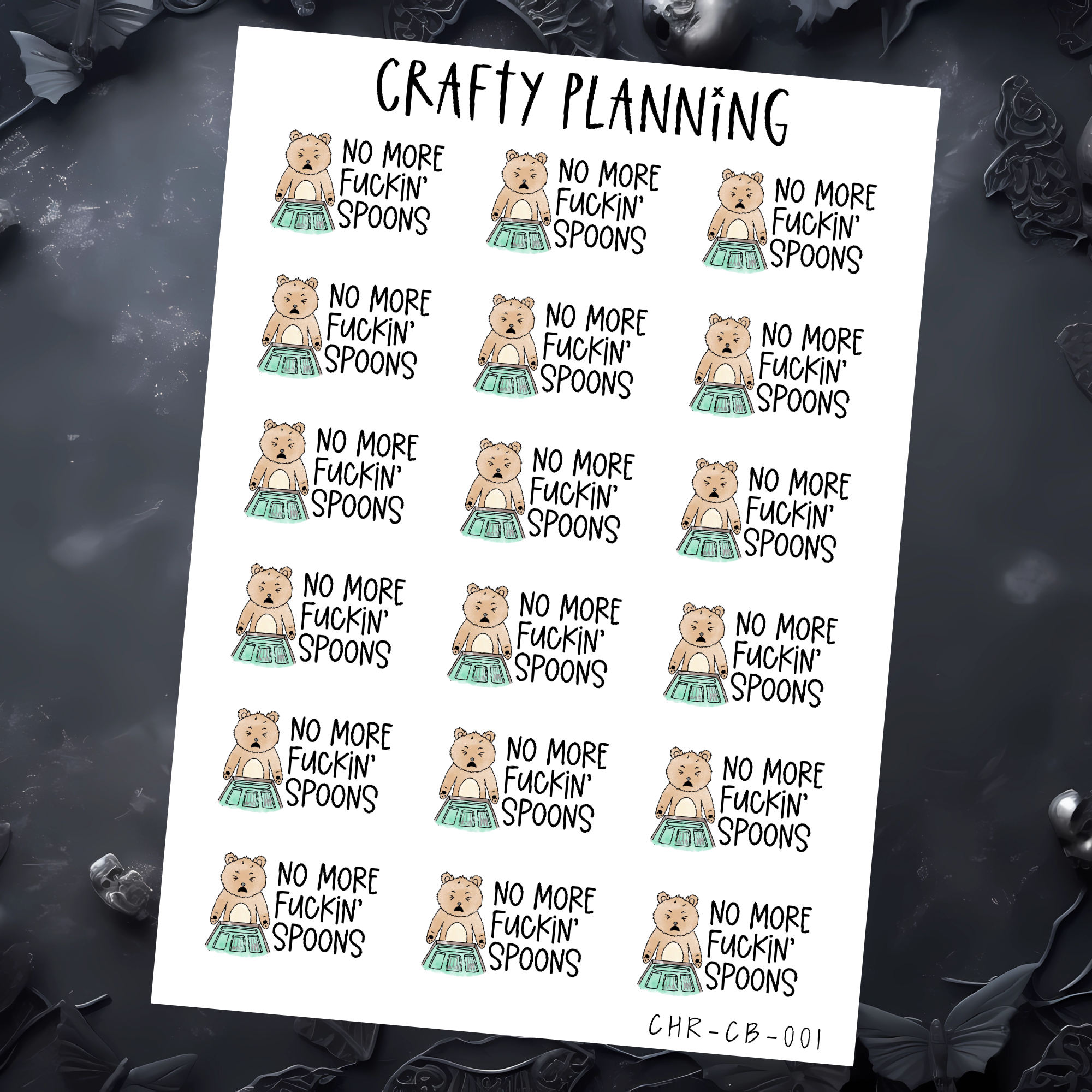 CRAFTY BEAR - NO MORE FUCKIN' SPOONS