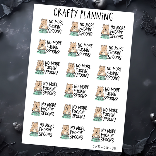 CRAFTY BEAR - NO MORE FUCKIN' SPOONS