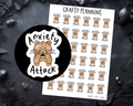 Crafty Bear - Anxiety Attack - Mini Sticker Sheet
