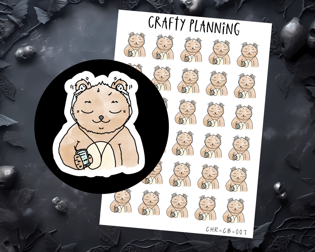 Audiobook & Podcast Planner Character Sticker Sheet