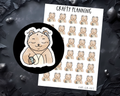 Audiobook & Podcast Planner Character Sticker Sheet