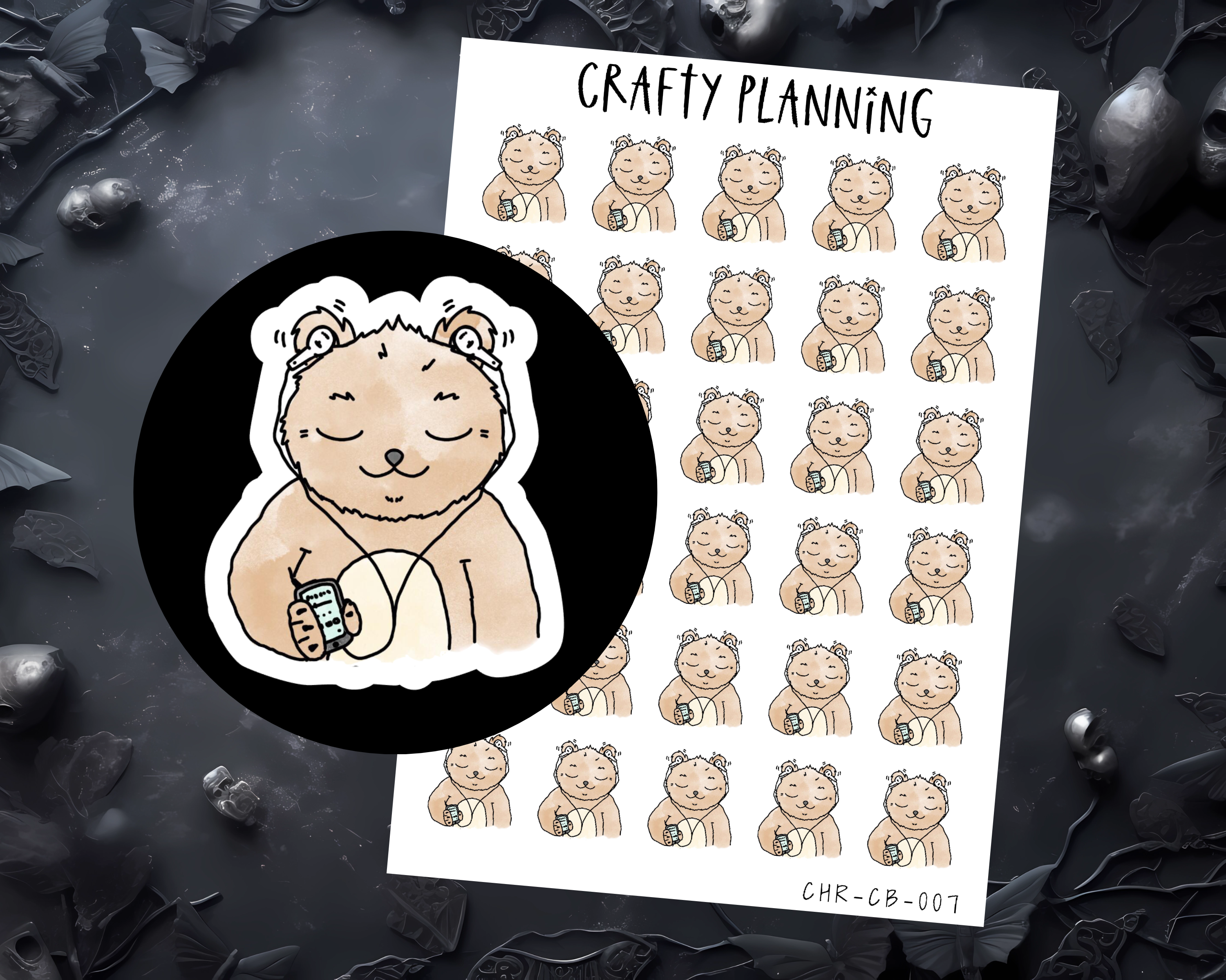 Audiobook & Podcast Planner Character Sticker Sheet