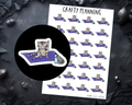Yoga Cat Planner Stickers - Hand Drawn Design
