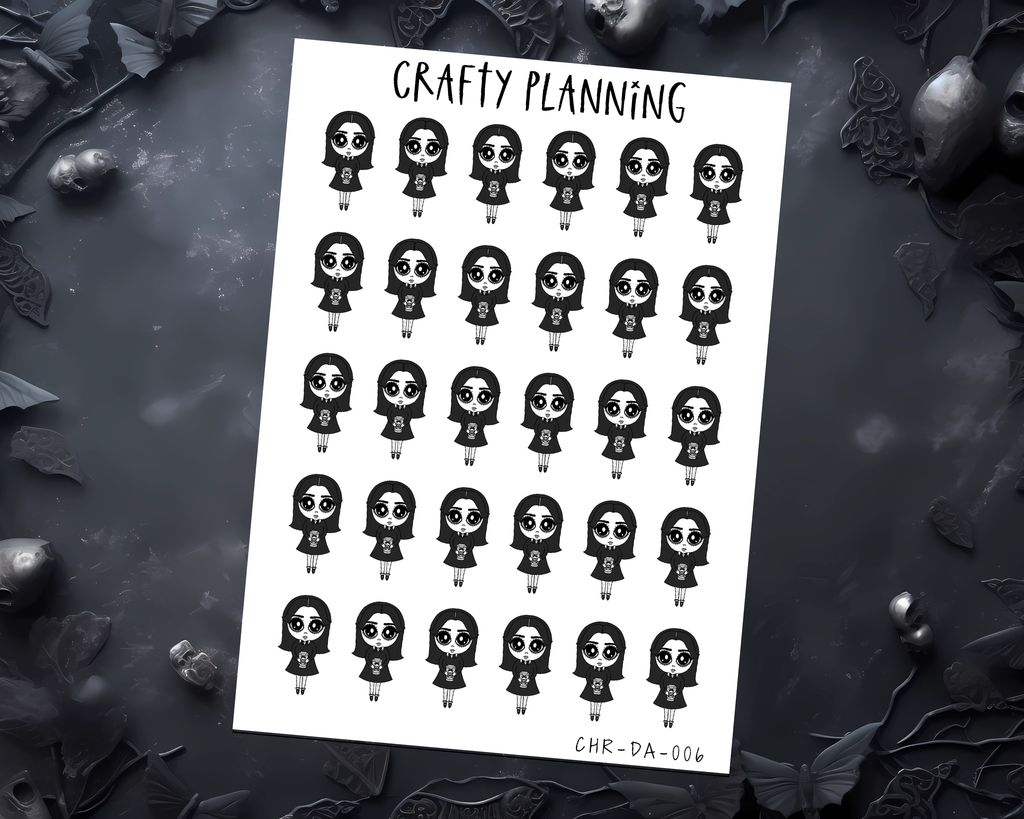 Coffee Stickers - Dark Alice - Mini Sticker Sheet