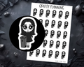 Bin Day Stickers - Dark Alice - Hand Drawn Planner Stickers