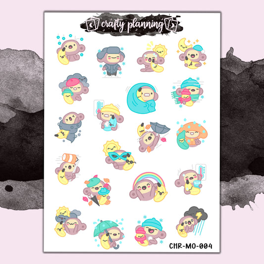 Weather Monana Sampler - Character Stickers