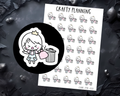 Bin Stickers For Planner & Journals - Cute Character Chore Stickers
