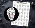 Cake Princess Character Planner Stickers - Standard & Premium Matte Options