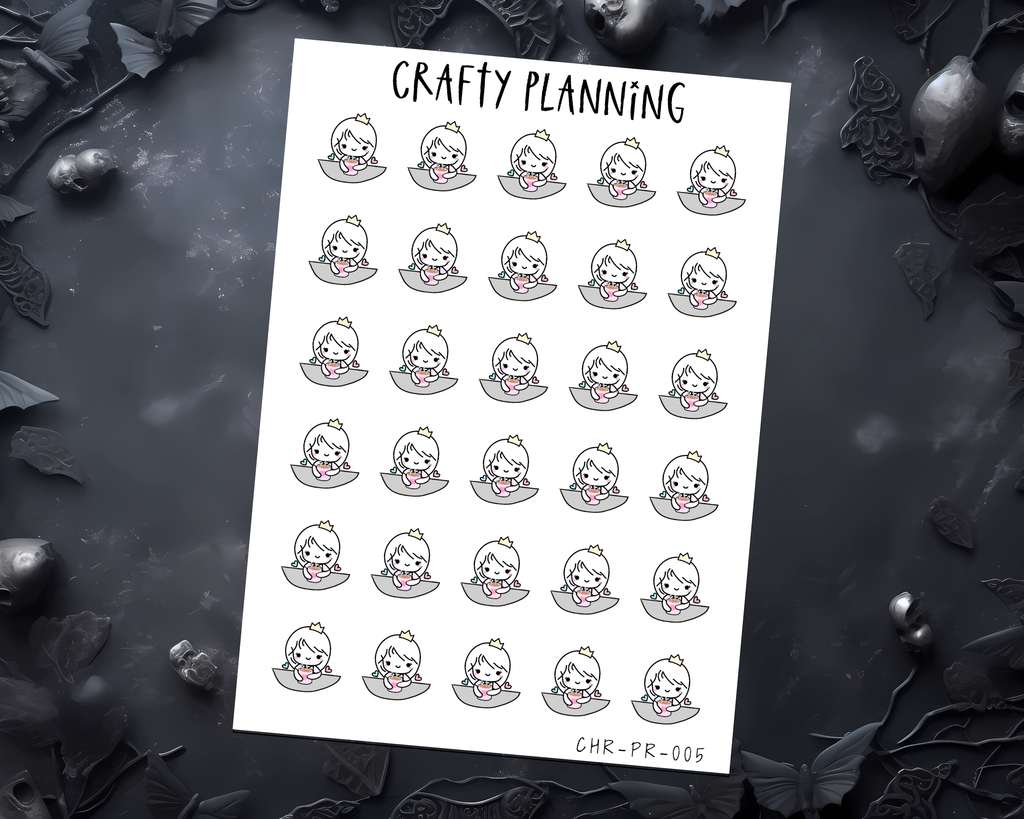Cute Tea or Coffee Character Planner Stickers - Standard & Premium Matte Options