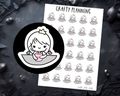 Cute Tea or Coffee Character Planner Stickers - Standard & Premium Matte Options