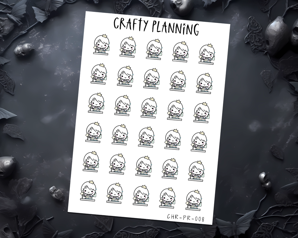 Wash Dishes Stickers For Planner & Journals - Cute Character Chore Stickers
