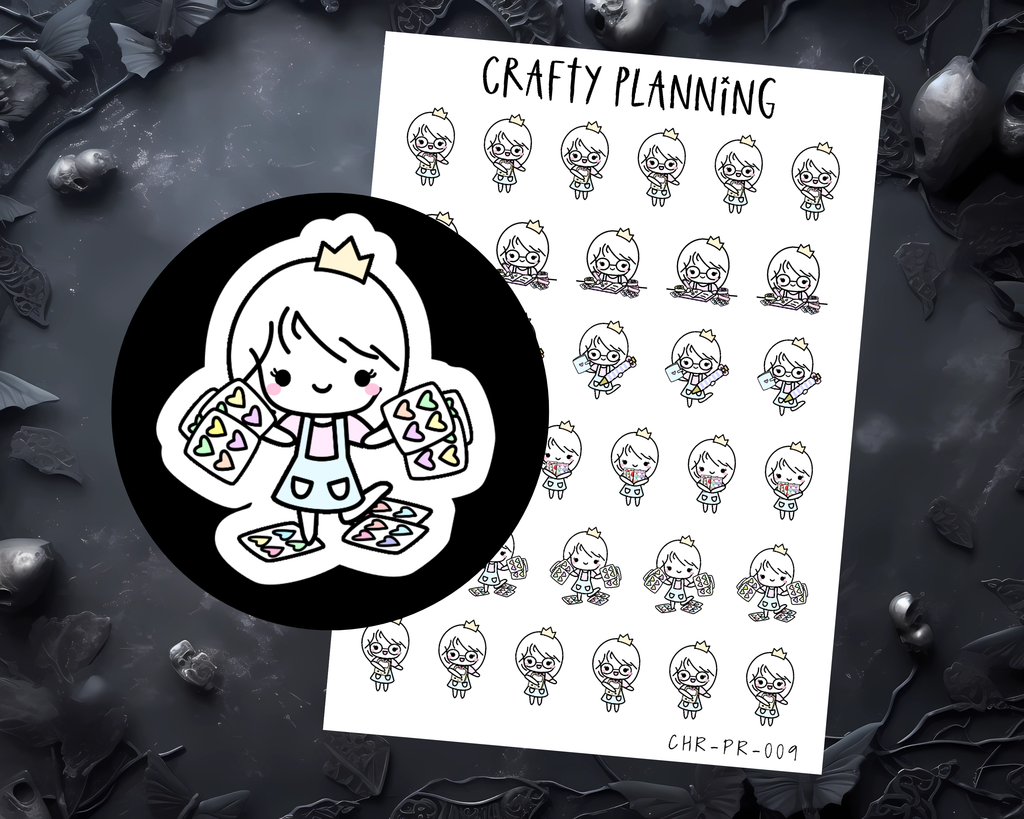 Planner Time, Stationery Stickers For Planner & Journals - Cute Character Stickers