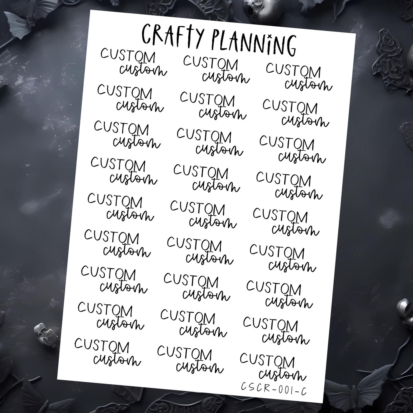 CUSTOM SCRIPT 1C