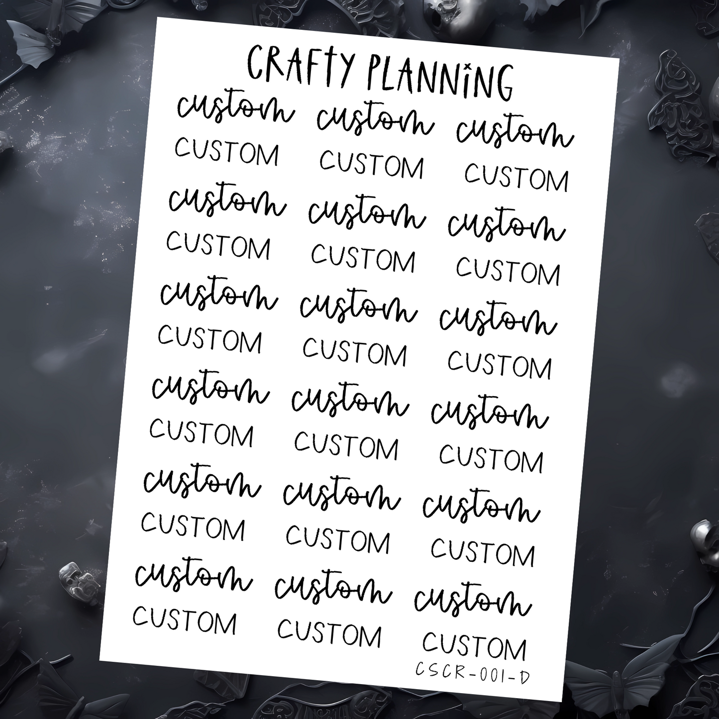 CUSTOM SCRIPT 1D