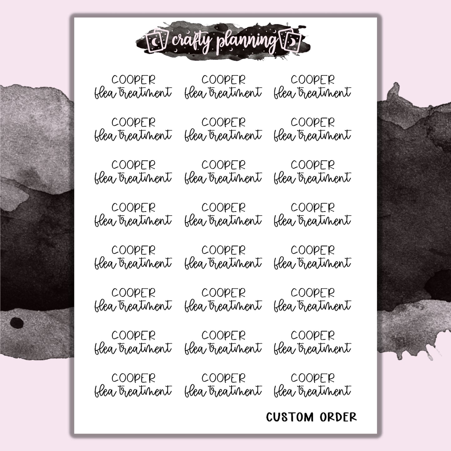 Custom Pet Scripts - Mini Sticker Sheet