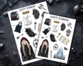 Dark Fantasy Planner Stickers – Bookish Fantasy Journal Matte Finish Decorative Sheet