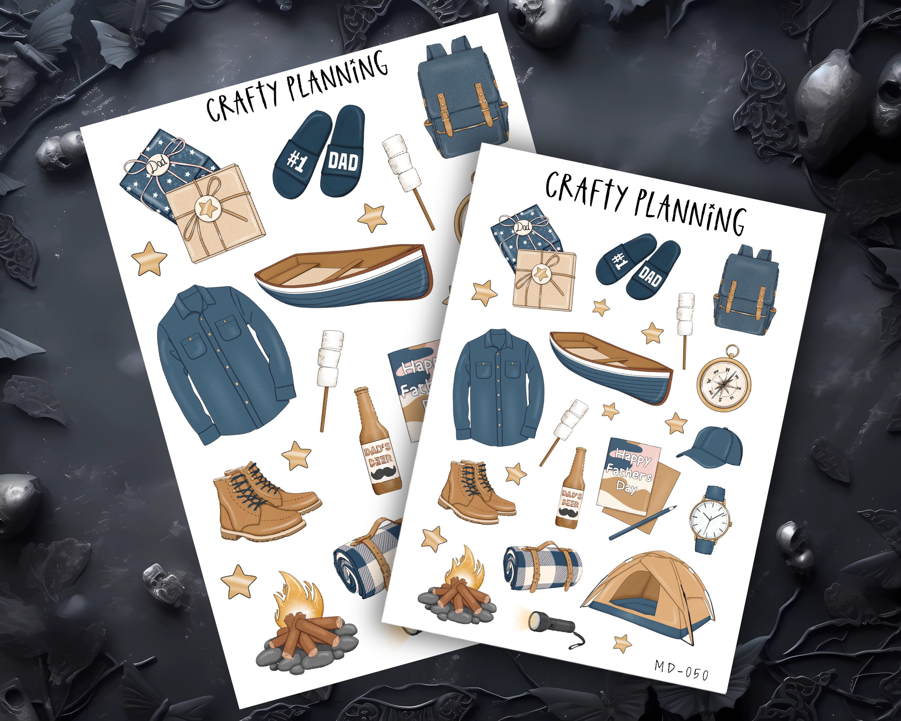 FATHER'S DAY CAMPING - PLANNER DECO STICKER SHEET