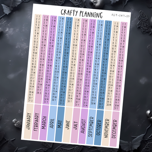 2026 INDEX STICKERS - ARTEMIS