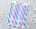 2026 Cousin Index Strips - Pastel Witch