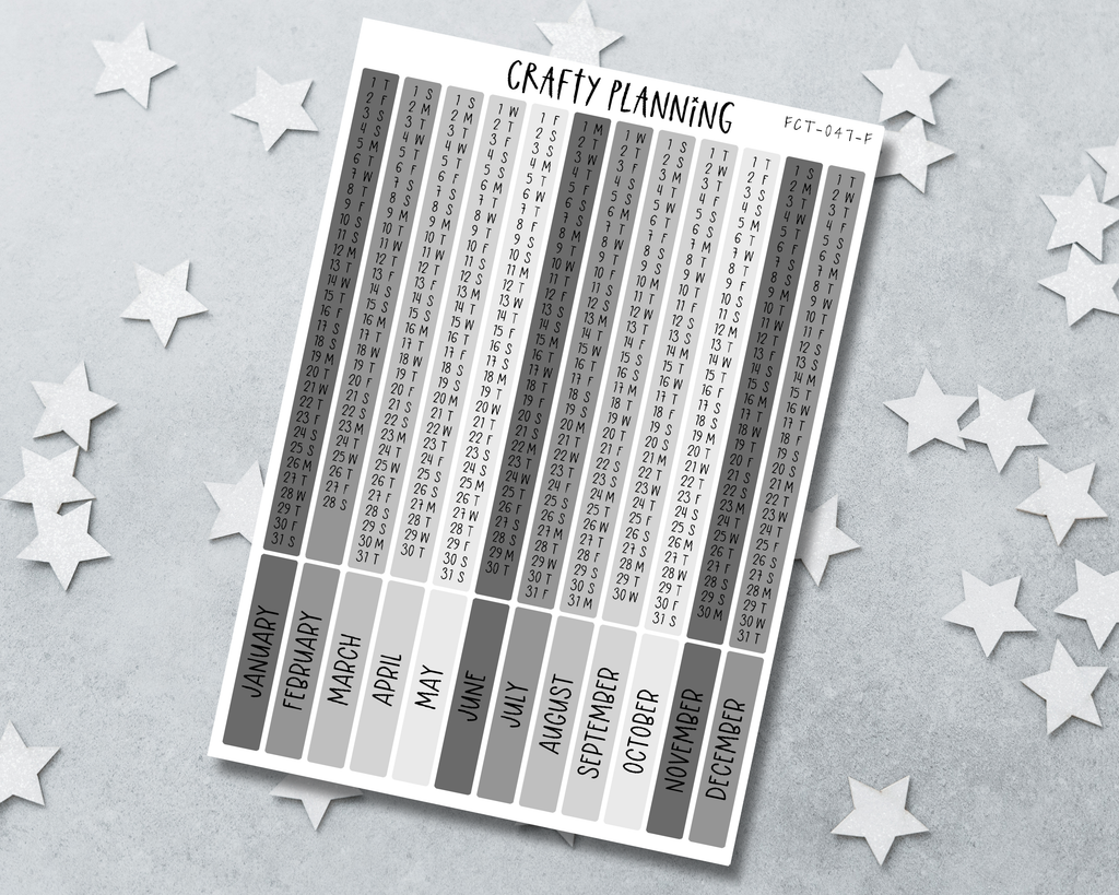 2026 Cousin Index Strips - Grey Witch