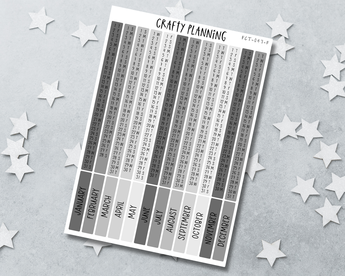 2026 Cousin Index Strips - Grey Witch