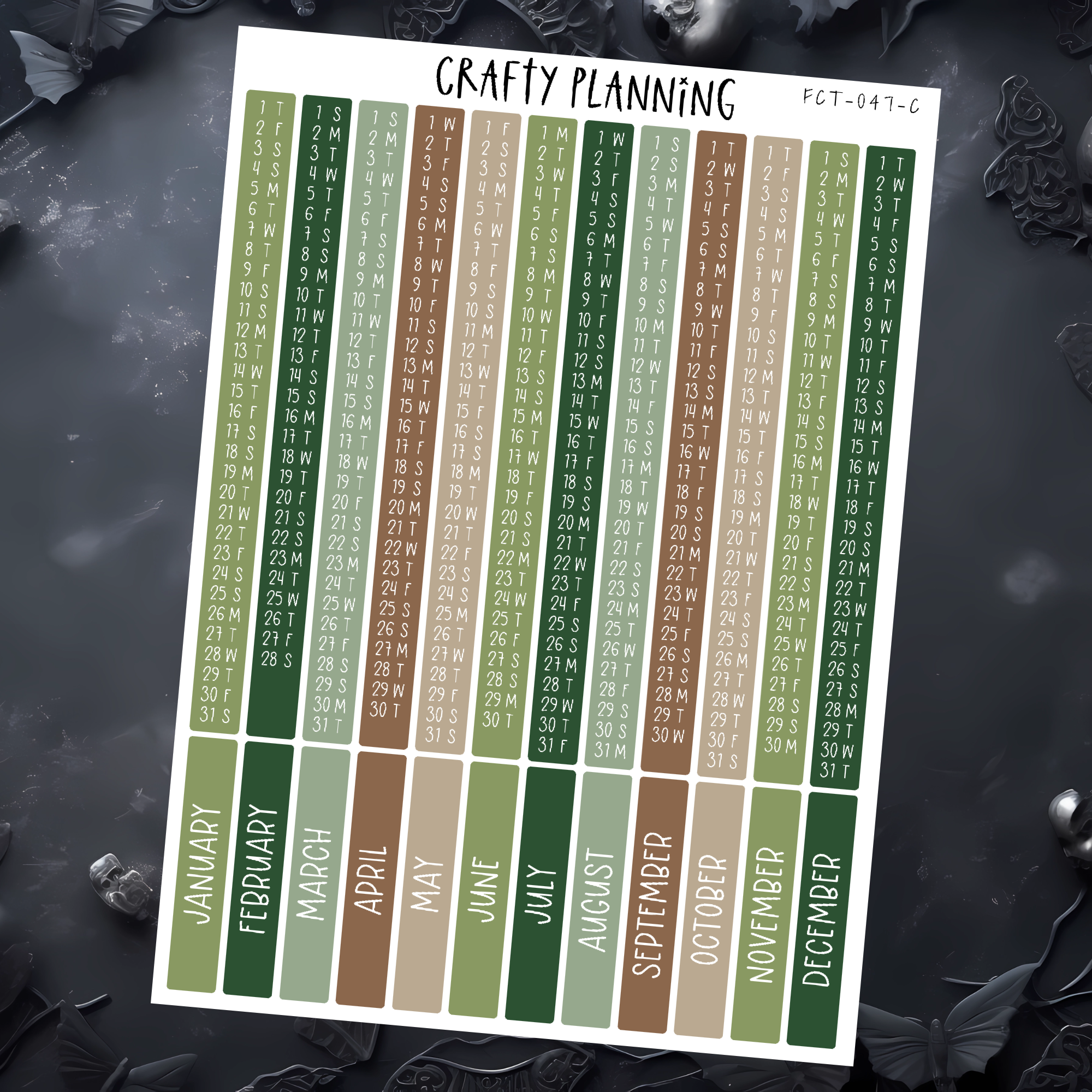 2026 INDEX STICKERS - FOREST WITCH