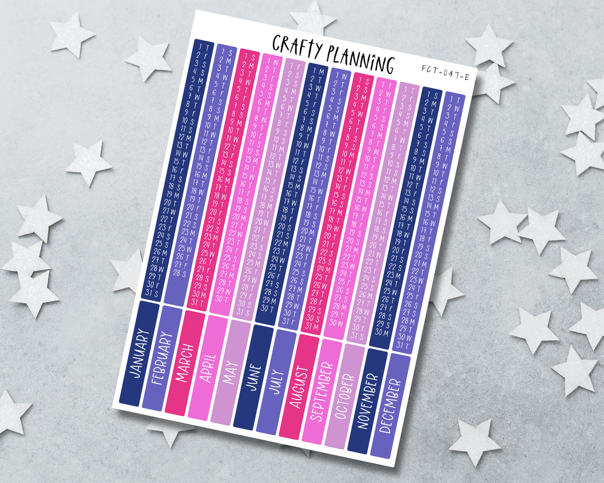 2026 Cousin Index Strips - Pink Witch