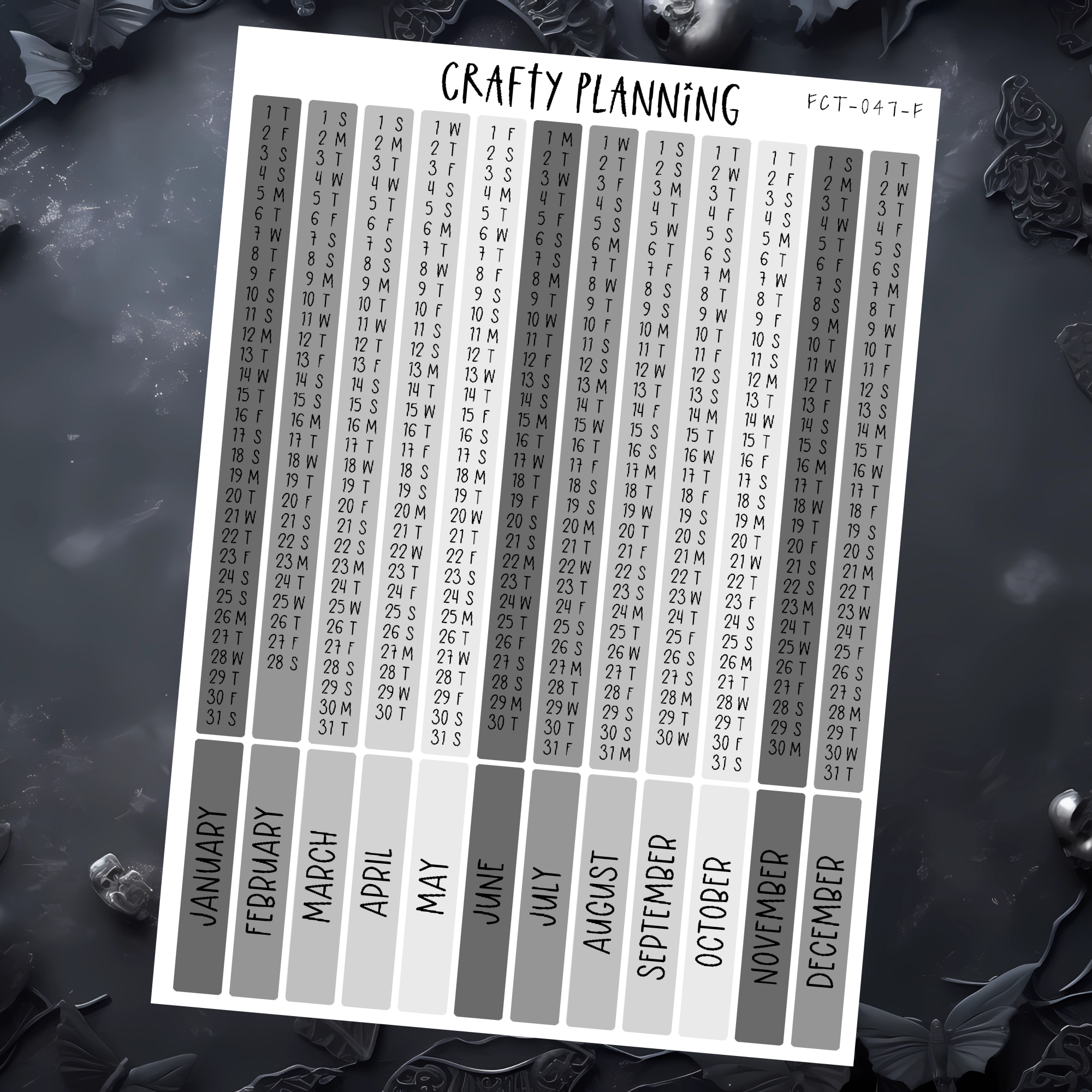 2026 INDEX STICKERS - GREY WITCH