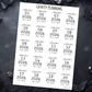 2026 DATE STICKERS - DAYS OF THE YEAR OPTION
