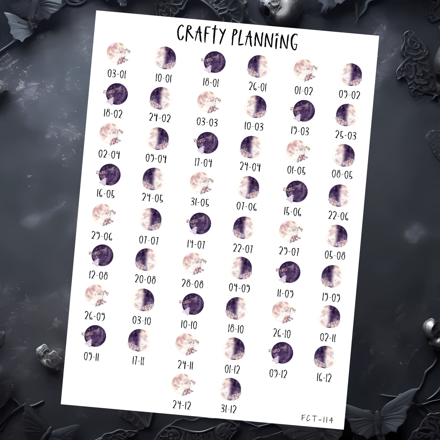 MOTH MOON PHASES 2026