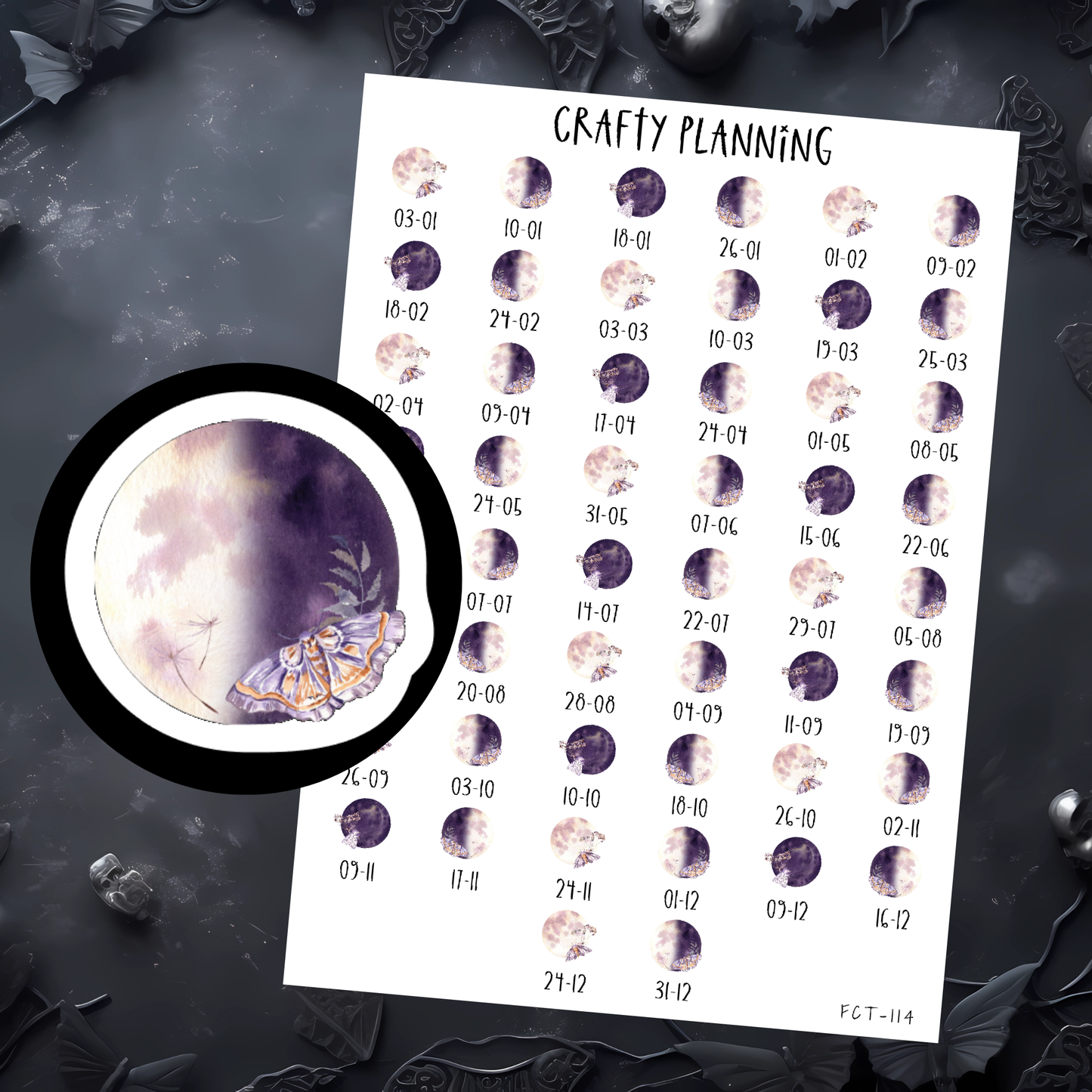 MOTH MOON PHASES 2026