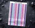 April Start 2026 Planner Stickers – Functional Index Stickers for Hobonichi Spring Start Planners